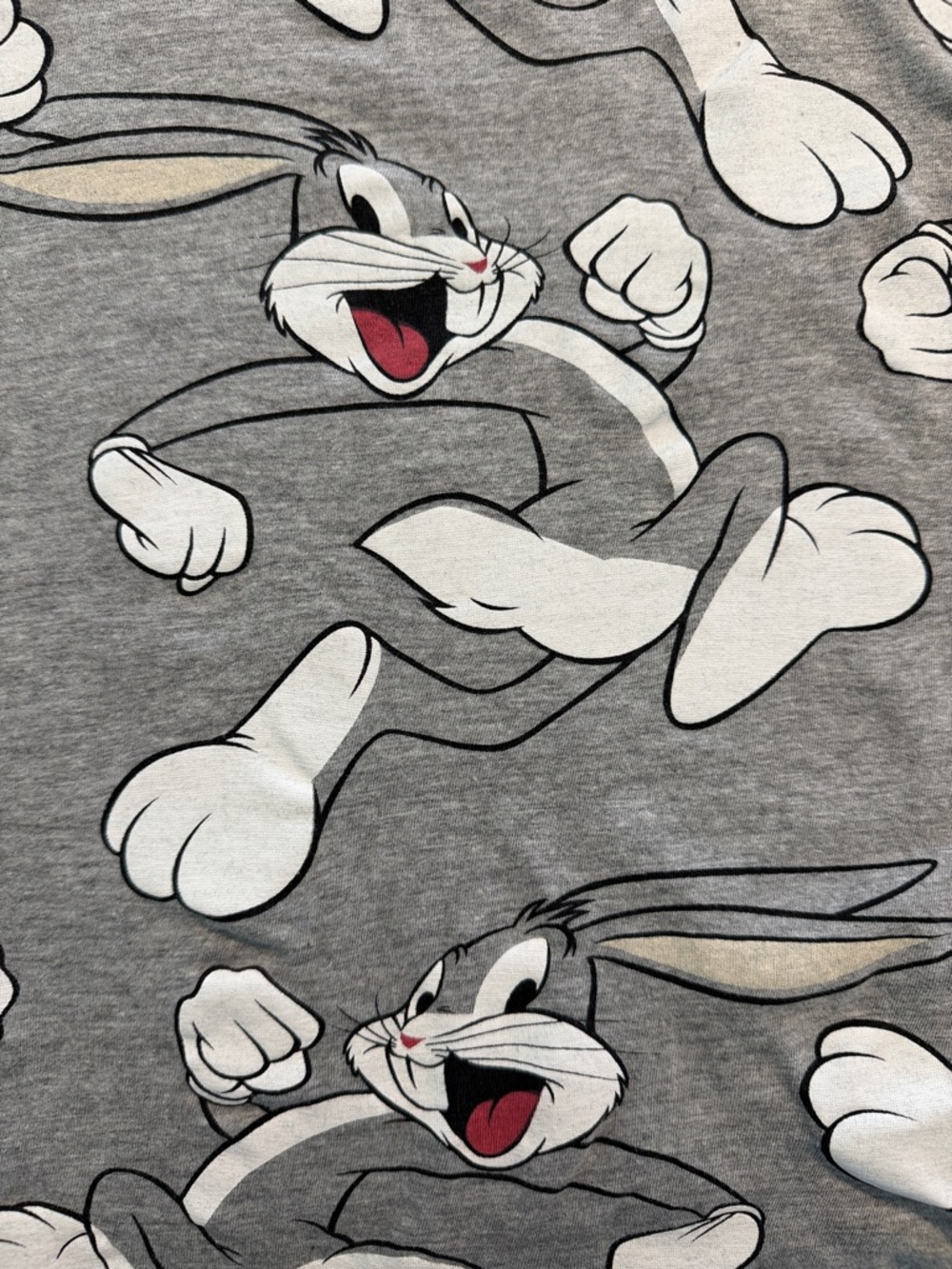 Bugs Bunny Allover Graphic Tee Grey by Divided